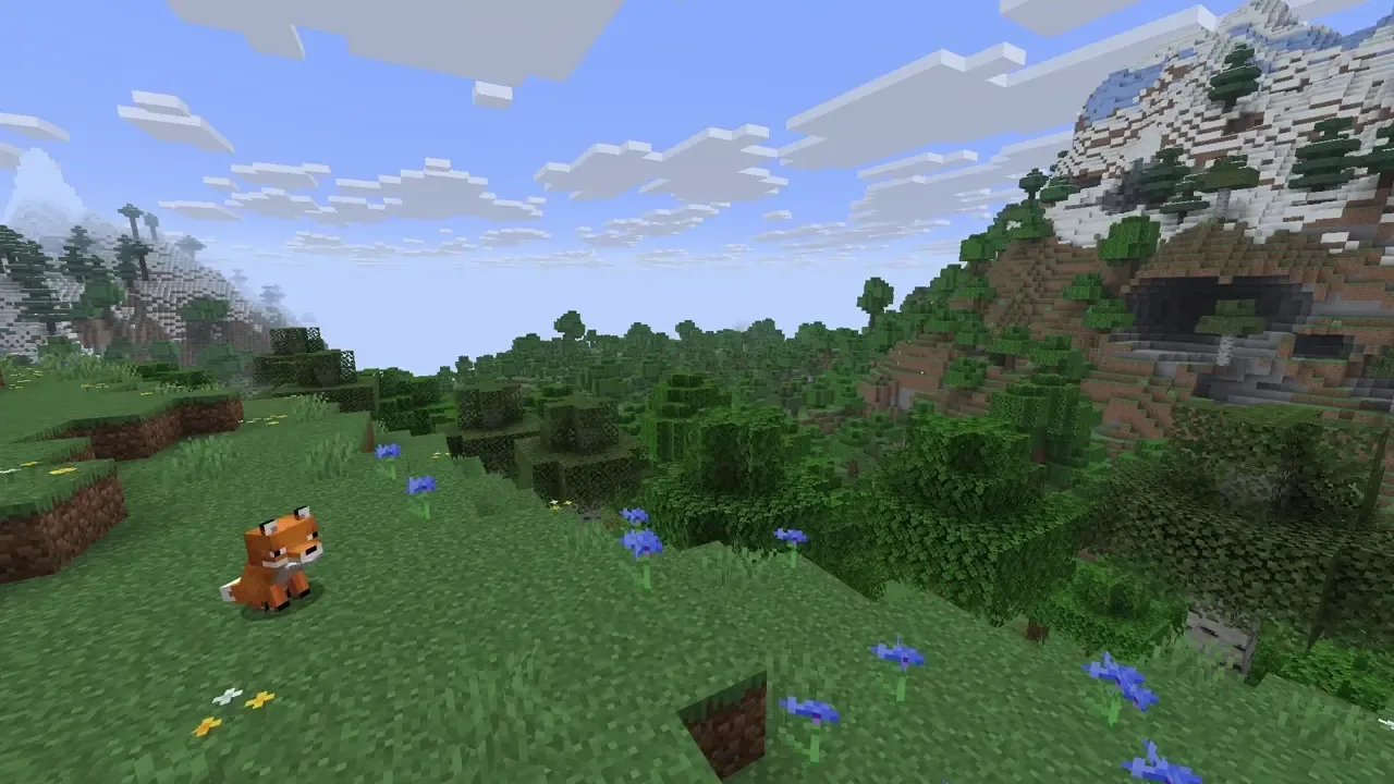 Blue dust particles in a vertical line